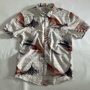Billabong Tailored Fit / Stretch Palm Branch Button Down